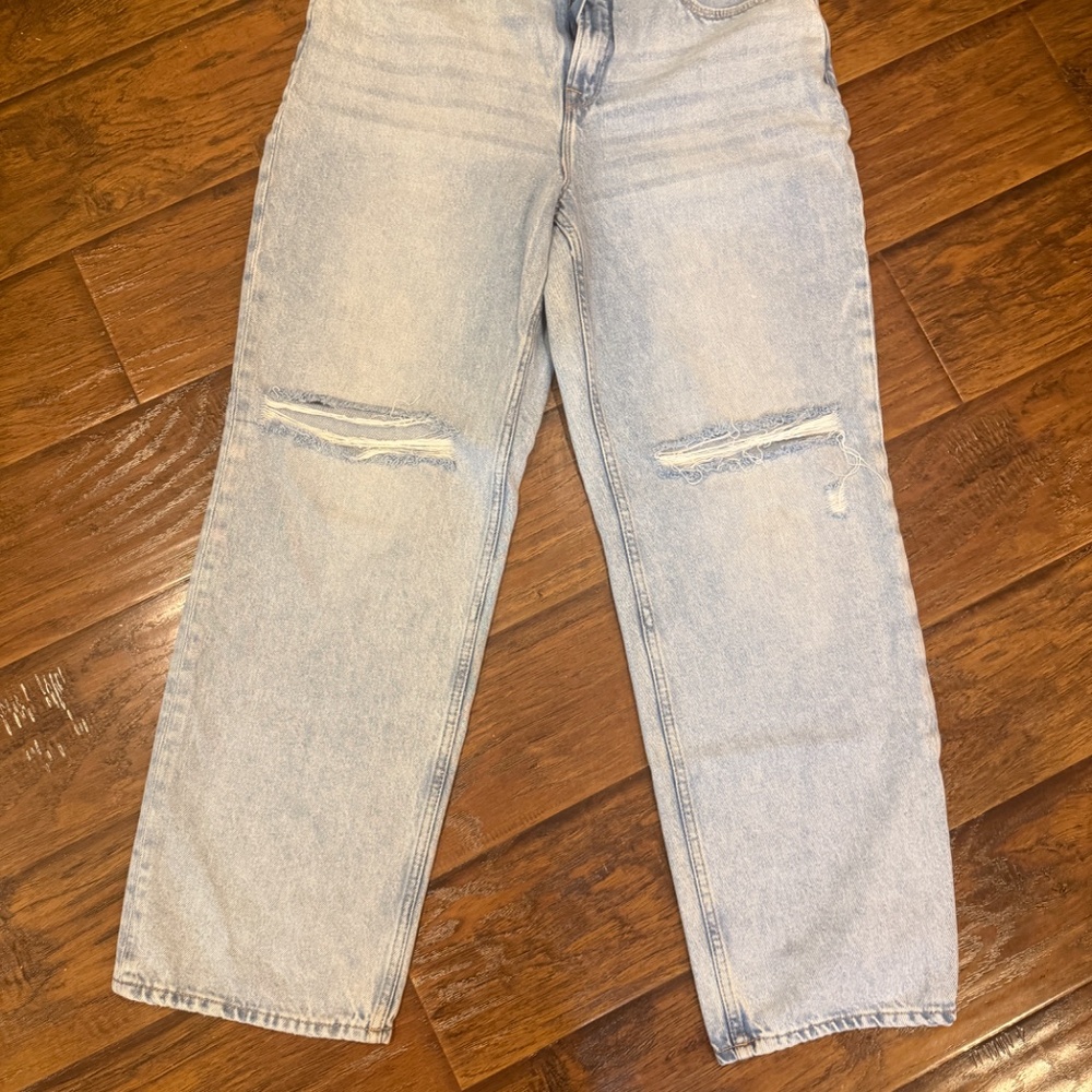 Good American Good 90's Ripped Jeans Wide Leg
